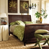 African Sleigh Bed