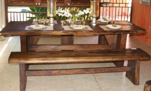 cc-treasure-beach-log-table-with-bench-and-stools