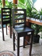 Slatted Back Bar Stools