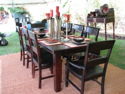 Traditional panel back dining chairs