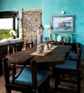 Guango with Stitch Dining Table and Log dining Chairs