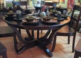 mahogany-royal-round-dining-table-and-dining-chair